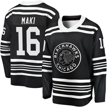 Men's Chico Maki Chicago Blackhawks ＃16 Breakaway Black Alternate 2019/20 Premier Jersey