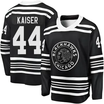 Men's Wyatt Kaiser Chicago Blackhawks ＃44 Breakaway Black Alternate 2019/20 Premier Jersey
