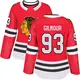 Women's Doug Gilmour Chicago Blackhawks ＃93 Authentic Black Red Home Jersey