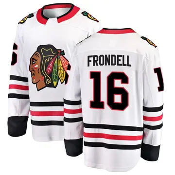 Youth Anton Frondell Chicago Blackhawks ＃16 Breakaway White Away Jersey