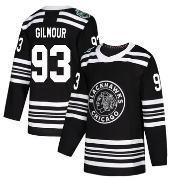 Youth Doug Gilmour Chicago Blackhawks ＃93 Authentic Black 2019 Winter Classic Jersey