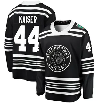Youth Wyatt Kaiser Chicago Blackhawks ＃44 Breakaway Black 2019 Winter Classic Jersey